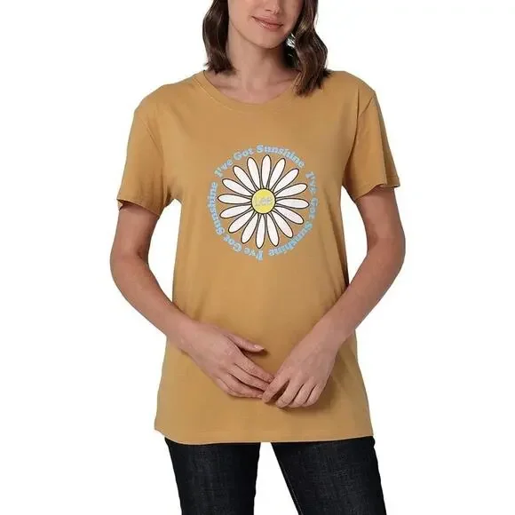 NWT Lee Legendary Scoop Neck Short Sleeve Boyfriend Tee Shirt Womens Size Medium - Picture 3 of 5